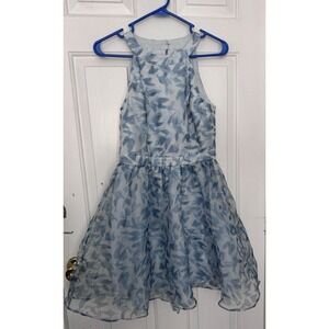Disney Cinderella x LC Lauren Conrad Women 6 Blue Floral Tulle Fit & Flare Dress